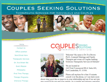 Tablet Screenshot of couplesseekingsolutions.com